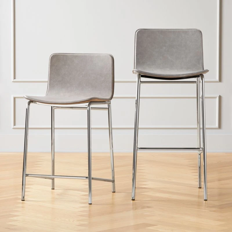 Strut Counter Stool Grey 4 Strut Counter Stool Grey - Image 2