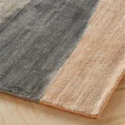 Sundown Handloomed Copper And Ivory Viscose Area Rug 5'x8' 8 Sundown Handloomed Copper And Ivory Viscose Area Rug 5'x8' -Cb2 SundownHdldVscCpprRug8x10ROS23