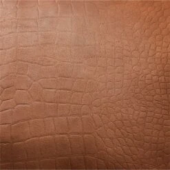 Surat Brown Embossed Leather Throw Pillow With Down-Alternative Insert 18'' -Cb2 SuratEmbdLthrDAPllw18x18AVSSF23