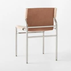 Surf Sling Untanned Leather Dining Chair -Cb2 SurfUntLthrSlingDnngChr3QBSSF21