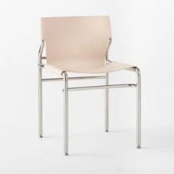 Surf Sling Untanned Leather Dining Chair -Cb2 SurfUntLthrSlingDnngChr3QSSF21