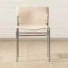 Surf Sling Untanned Leather Dining Chair -Cb2 SurfUntLthrSlingDnngChrSHF21