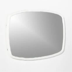 Suva White Rough Cast Wall Mirror 24"x36" 15 Suva White Rough Cast Wall Mirror 24"x36" -Cb2 SuvaWhiteRoughCastMirror3QF20