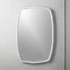 Suva White Rough Cast Wall Mirror 24"x36" 1 Suva White Rough Cast Wall Mirror 24"x36" -Cb2 SuvaWhiteRoughCastMirrorSHF20