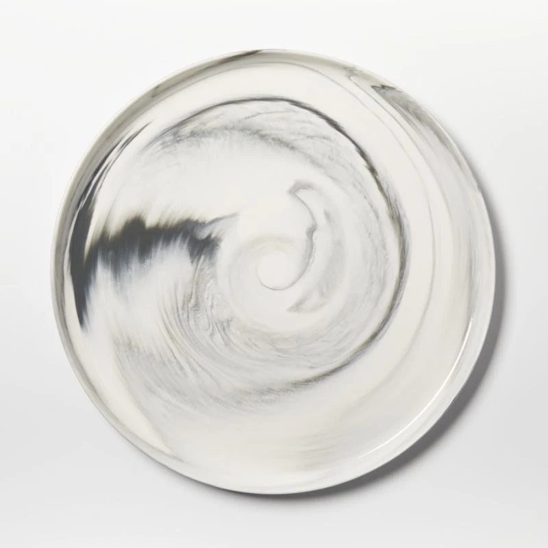 Swirl Black And White Serving Platter 7 Swirl Black And White Serving Platter - Image 5