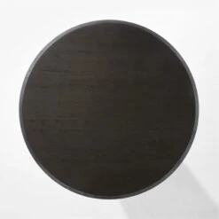 Sylvie Round Black Wood Dining Table -Cb2 SylvieBlkWdDnngTableTOPSSS22