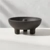 Black Terra Cotta Incense Burner -Cb2 TerracottaBkIncenseBrnrSHS22
