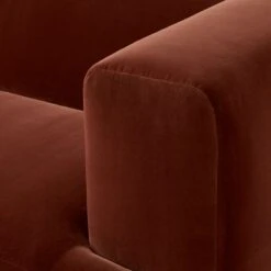 Terrain Bronze Brown Velvet Sofa 13 Terrain Bronze Brown Velvet Sofa -Cb2 TerrainVelvetSofaBrownAVSSS23