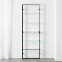 Tesso Black Metal Wall Mount Bookshelf
