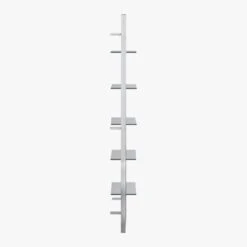 Tesso Chrome Metal Wall Mount Bookshelf -Cb2 TessoBookcaseChrmGlsSdF8