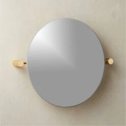 Tilt Round Bathroom Mirror 24" -Cb2 TiltBthrmMrrrRound24inAVSHF21