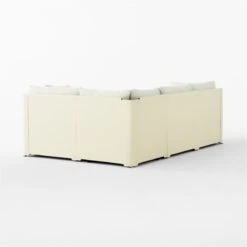 Tol 4-Piece Ivory Boucle Sectional Sofa -Cb2 Tol4PcIvoryBoucleSect3QBSSF23