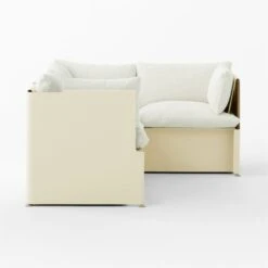 Tol 4-Piece Ivory Boucle Sectional Sofa -Cb2 Tol4PcIvoryBoucleSectSDSSF23