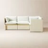 Tol 4-Piece Ivory Boucle Sectional Sofa -Cb2 Tol4PcIvoryBoucleSectSHF23