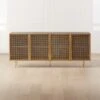 Trace Brass Wire Mesh Credenza
