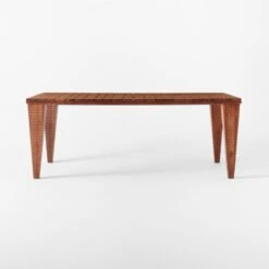 Trepp Teak Outdoor Dining Table -Cb2 Trepp80inTeakDiningTableSOSSS22