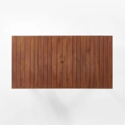 Trepp Teak Outdoor Dining Table -Cb2 Trepp80inTeakDiningTableTOPSSS22