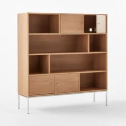 Trier Cerused Oak Bookcase 12 Trier Cerused Oak Bookcase -Cb2 TrierBookcase3QAVSSS23