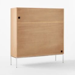 Trier Cerused Oak Bookcase 14 Trier Cerused Oak Bookcase -Cb2 TrierBookcase3QBSSS23