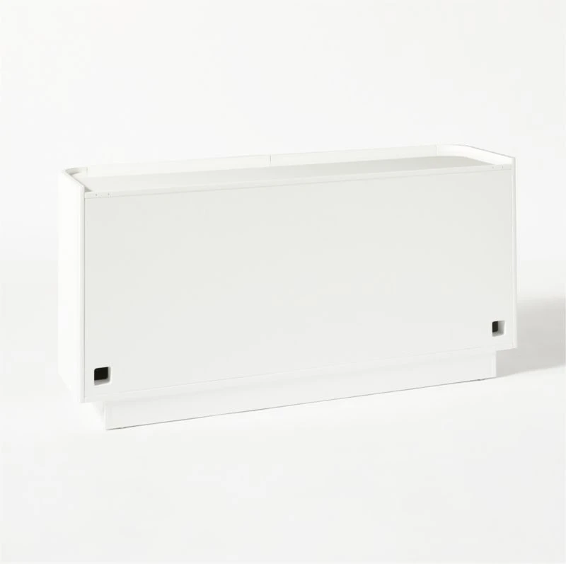 Truffle High-Gloss White Credenza 10 Truffle High-Gloss White Credenza - Image 8