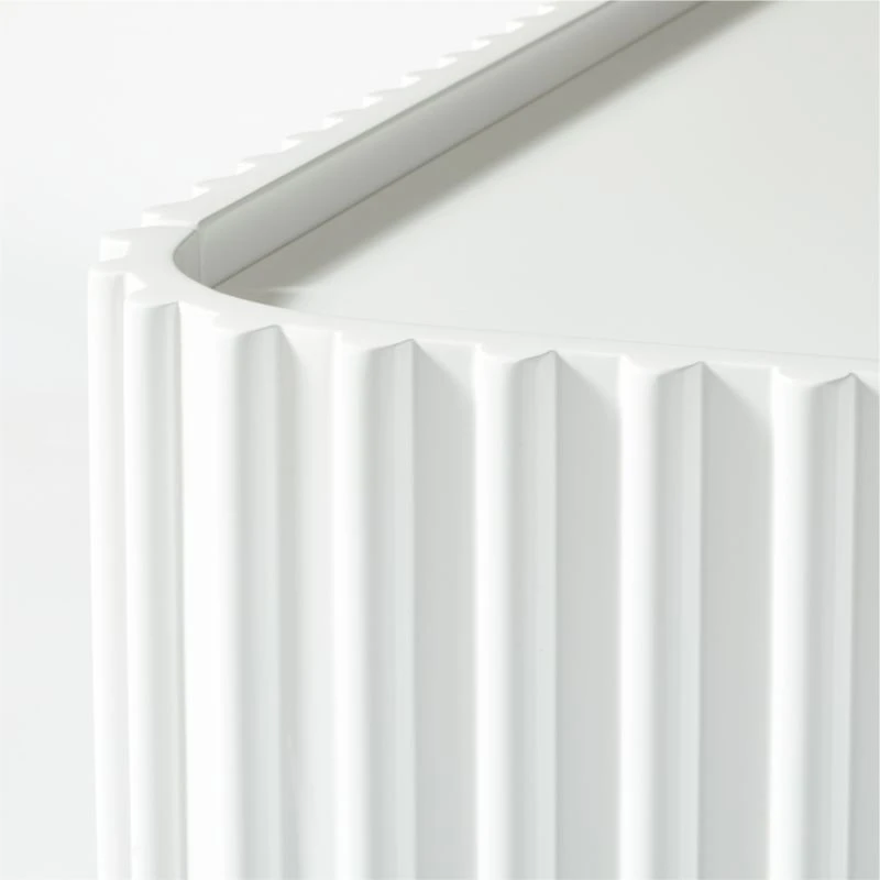 Truffle High-Gloss White Credenza 11 Truffle High-Gloss White Credenza - Image 9