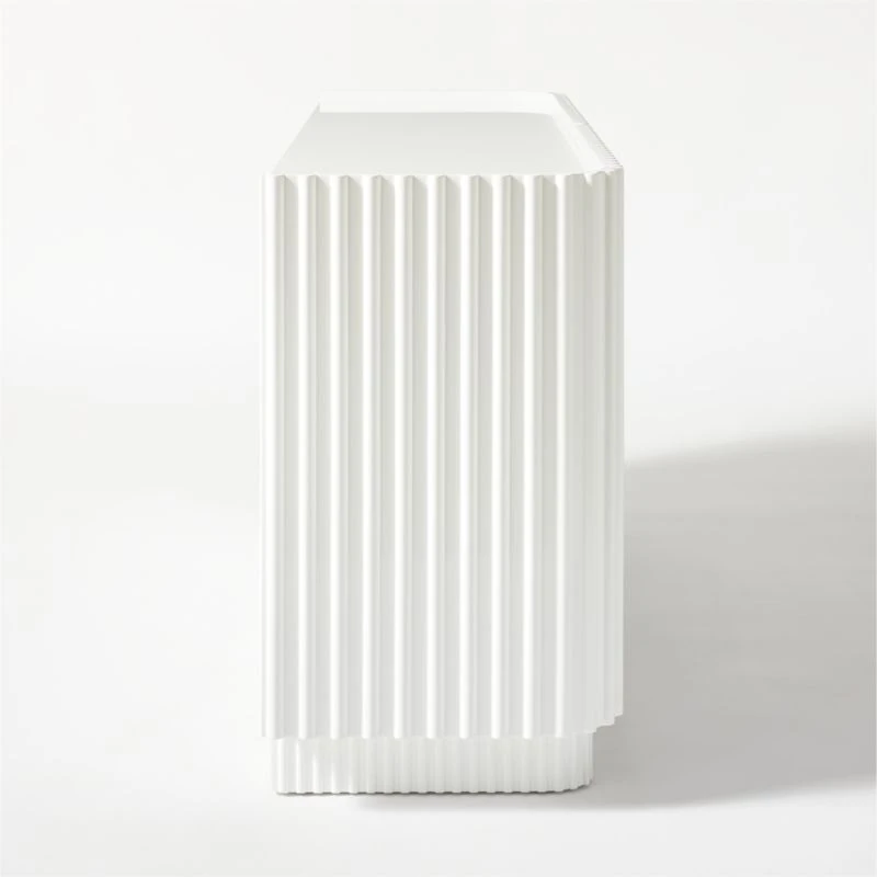 Truffle High-Gloss White Credenza 9 Truffle High-Gloss White Credenza - Image 7