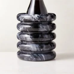 Turk Black Marble Utensil Holder 10 Turk Black Marble Utensil Holder -Cb2 TurkBlkMrblUtensilHolderAV2SHF22