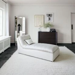 Eyelash Ivory Area Rug 5'x8' -Cb2 TurnChaiseLoungeMR21 1