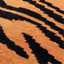 Tygra Tiger Print Throw Pillow With Feather-Down Insert 20" -Cb2 TygraPillow23x23AV2SSS22