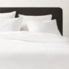 Varra Organic Cotton Jacquard White Duvet Cover And Pillow Shams -Cb2 VarraCtnJqdWhtFQDvtCvrSHS23