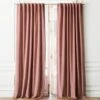 Velvet Dusty Orchid Curtain Panel 48"x120" -Cb2 VelvetDstyOrchidCrtnPnl96SHS20
