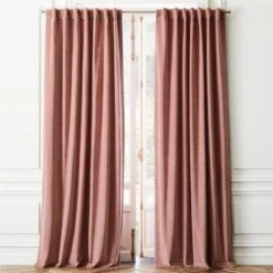 Velvet Dusty Orchid Curtain Panel 48"x120"