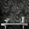 Venation Soft Black Wallpaper -Cb2 VenationDarkWallpaperSHS22