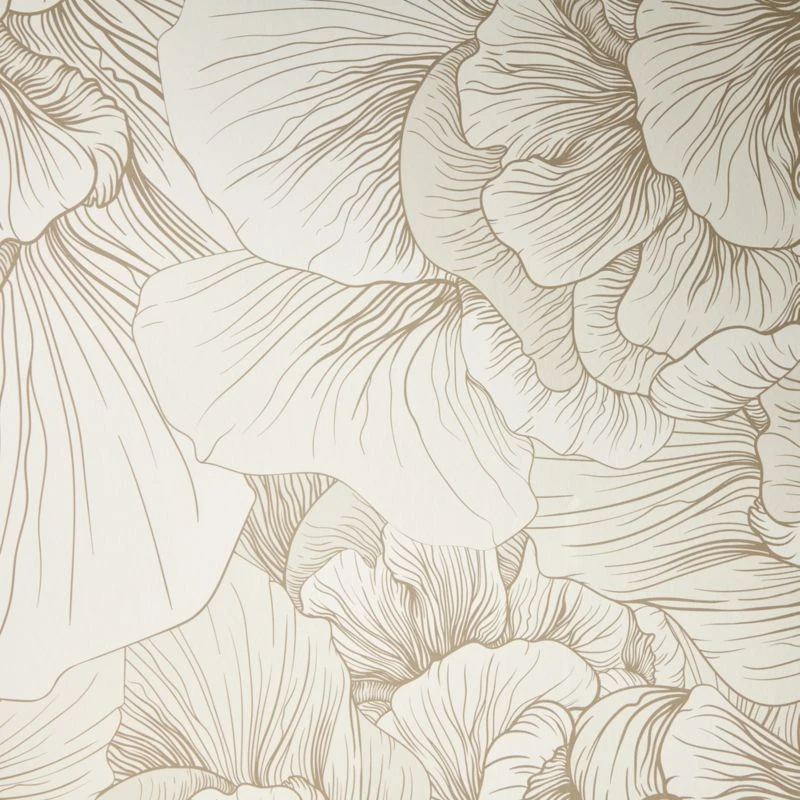 Venation Ivory Floral Wallpaper 3 Venation Ivory Floral Wallpaper