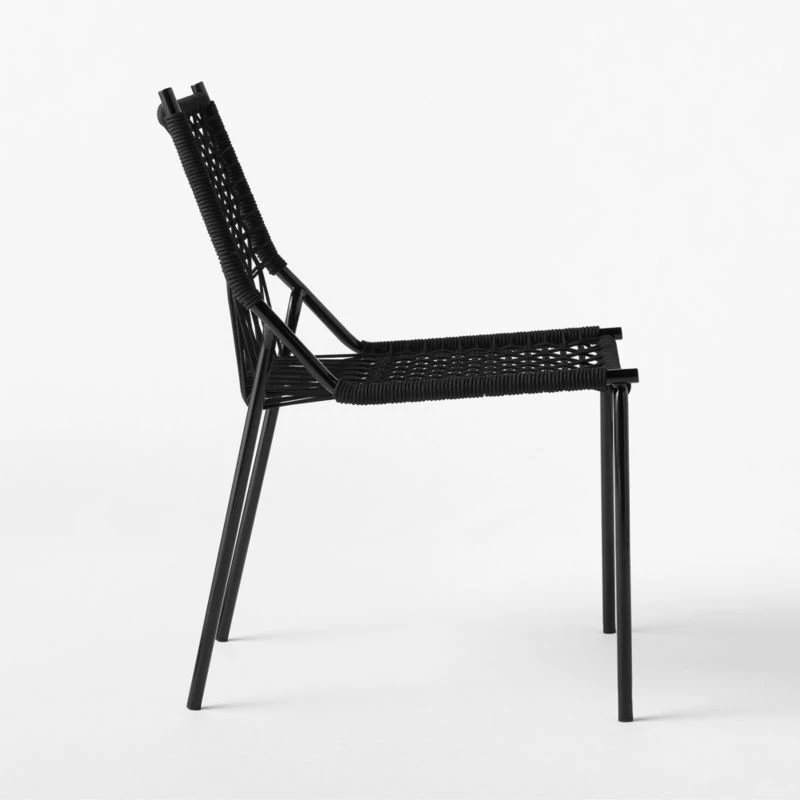Virve Black Rope Outdoor Dining Chair 8 Virve Black Rope Outdoor Dining Chair - Image 6
