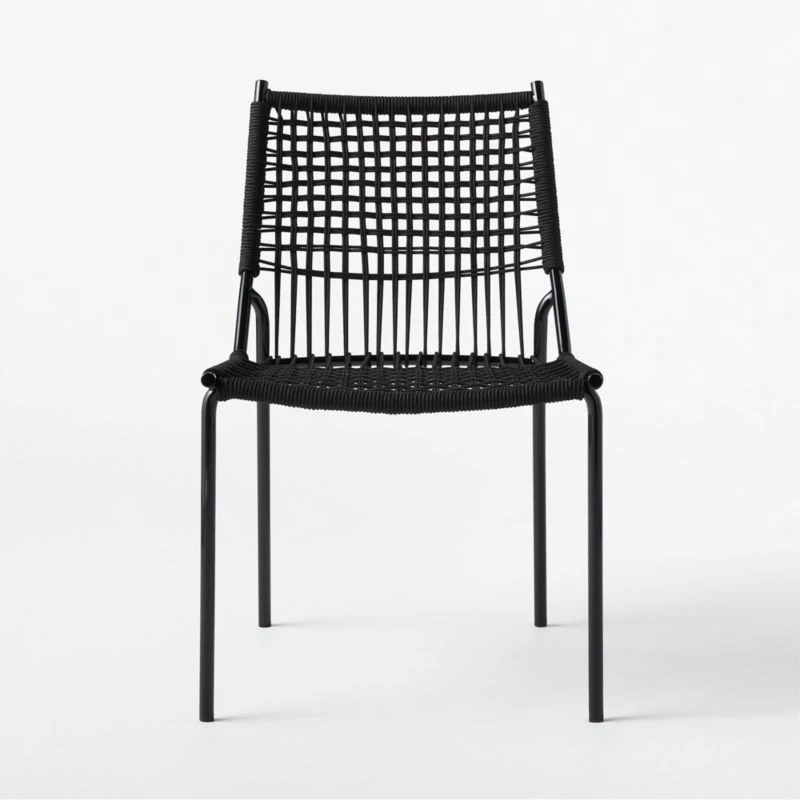 Virve Black Rope Outdoor Dining Chair 6 Virve Black Rope Outdoor Dining Chair - Image 4