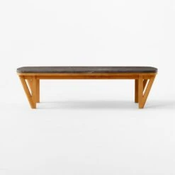 Roc Bluestone And Teak Outdoor Coffee Table -Cb2 VitetCoffeeTableSOSSS23