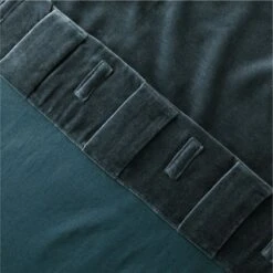 Dark Teal Organic Cotton Velvet Window Curtain Panel 48"x84'' 11 Dark Teal Organic Cotton Velvet Window Curtain Panel 48"x84'' -Cb2 VlvtMgcFtOrgCtnCrtn96PnlAV4SHF23