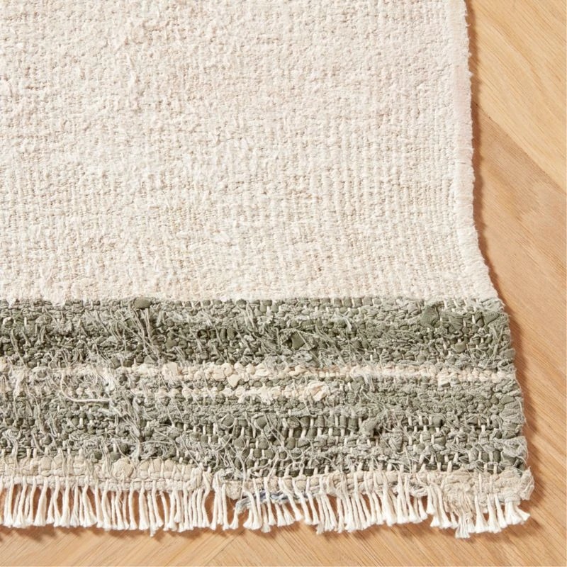 Vintage Handwoven Turkish Hemp Area Rug 5'2"x11'2" 6 Vintage Handwoven Turkish Hemp Area Rug 5'2"x11'2" - Image 4