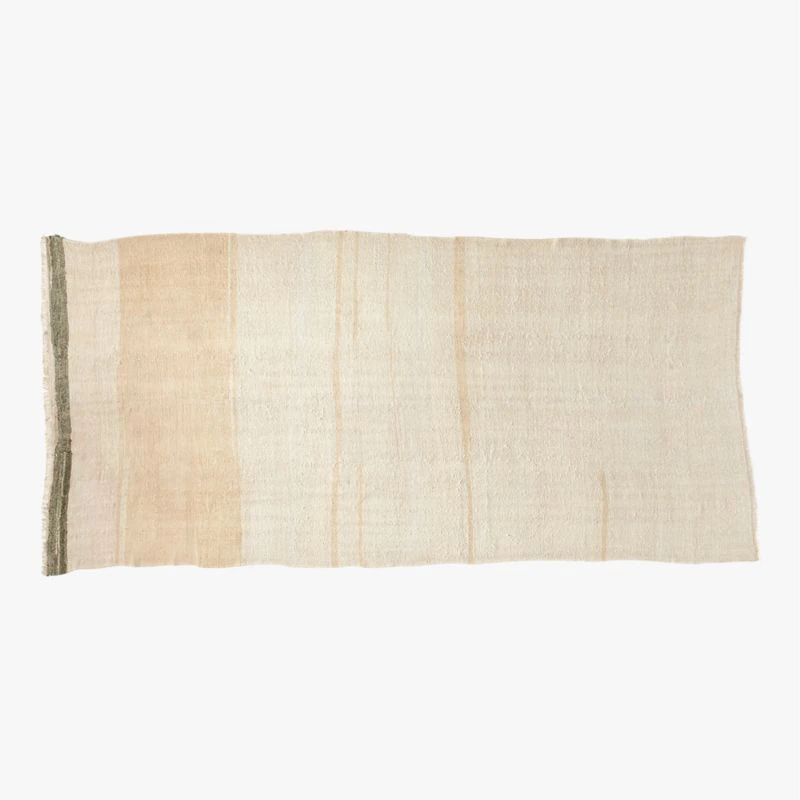 Vintage Handwoven Turkish Hemp Area Rug 5'2"x11'2" 3 Vintage Handwoven Turkish Hemp Area Rug 5'2"x11'2"