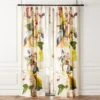 Jungle Floral Window Curtain Panel 48''x84'' -Cb2 VntgFloral96CurtainPnlSHS23