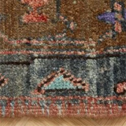 Vintage Handknotted Wool Turkish Runner 4'11"x11'5" -Cb2 VntgHdkdWlRnnr4p9x11p5AV3SHF23