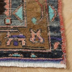 Vintage Handknotted Wool Turkish Runner 4'11"x11'5" -Cb2 VntgHdkdWlRnnr4p9x11p5AVSHF23