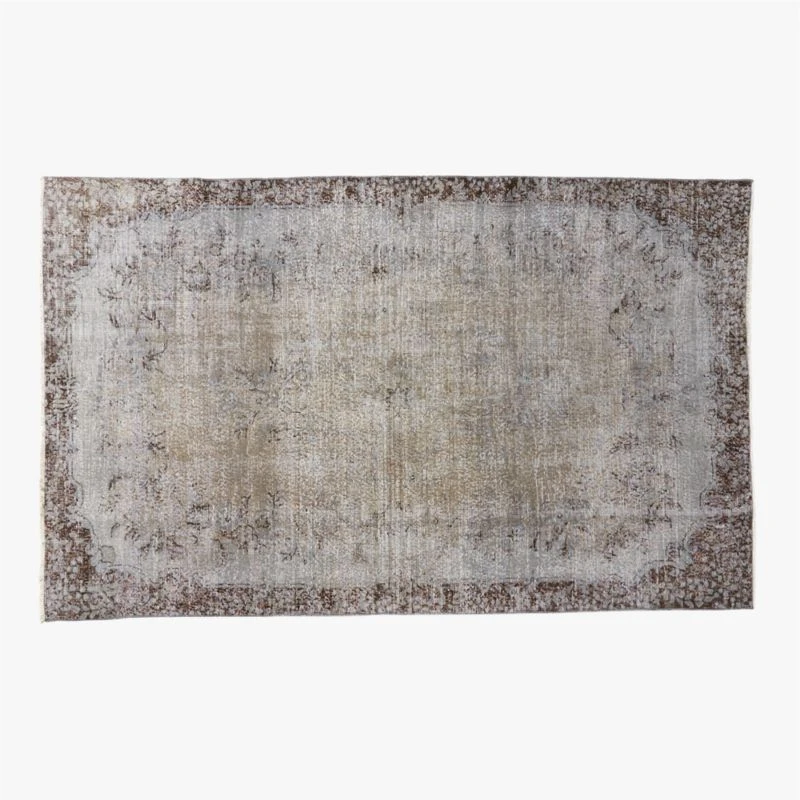 Vintage Handknotted Wool Turkish Rug 5'8"x9'6" 3 Vintage Handknotted Wool Turkish Rug 5'8"x9'6"