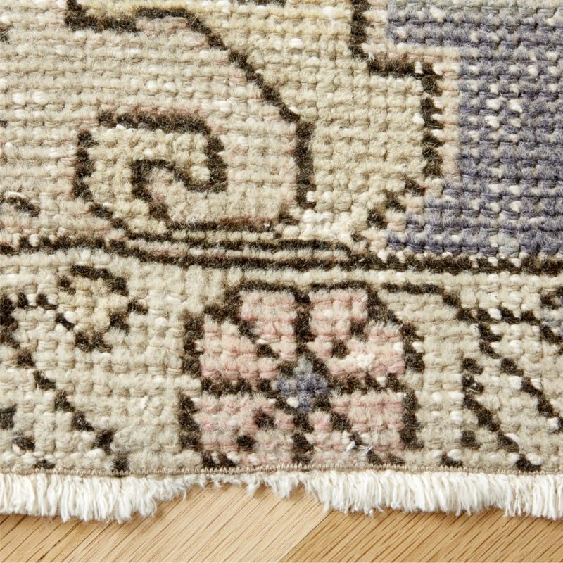 Vintage Handknotted Wool Turkish Rug 4'1"x6'11" 4 Vintage Handknotted Wool Turkish Rug 4'1"x6'11" - Image 3