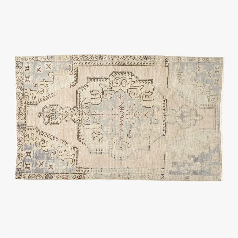 Vintage Handknotted Wool Turkish Rug 4'1"x6'11" 2 Vintage Handknotted Wool Turkish Rug 4'1"x6'11"