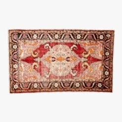 Vintage Handknotted Wool Turkish Rug 4'6"x7'6"