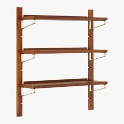 Walnut Modular Single Shelf 39.5" -Cb2 WalnutMod39p5SingleShelf3QF18