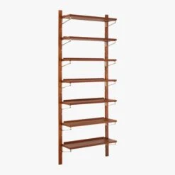 Walnut Modular Single Shelf 88" 14 Walnut Modular Single Shelf 88" -Cb2 WalnutMod88SingleShelf3QF18