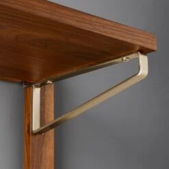 Walnut Modular Single Shelf 88" 11 Walnut Modular Single Shelf 88" -Cb2 WalnutMod88SingleShelfRO2F18